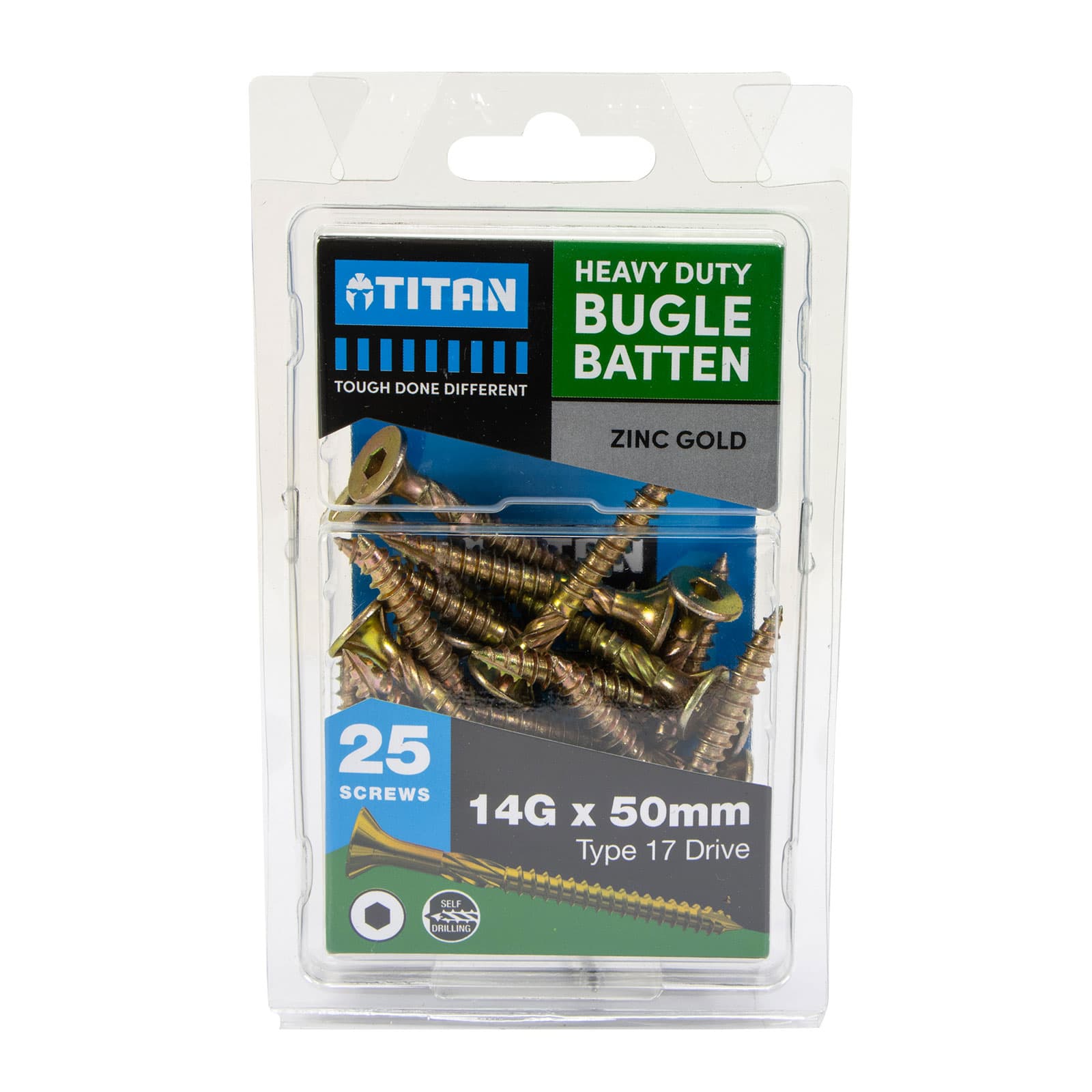 Batten Fasteners Bugle Batten Screws - Zinc Gold - Titan Fasteners